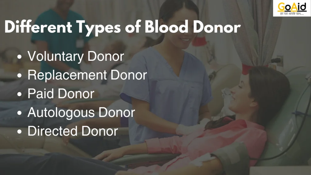 Different Types of Blood Donor 