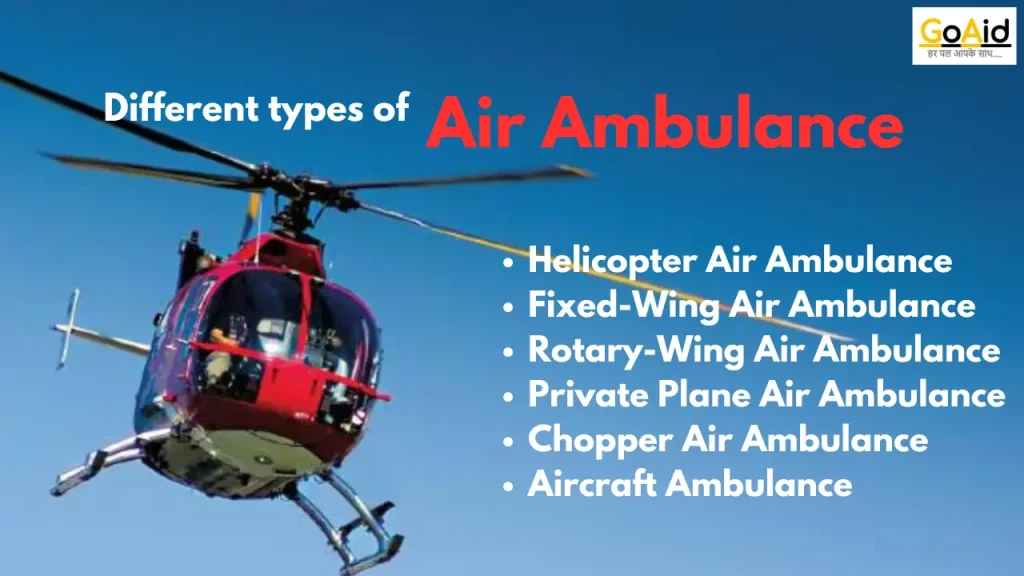 Different types of Air Ambulance in India