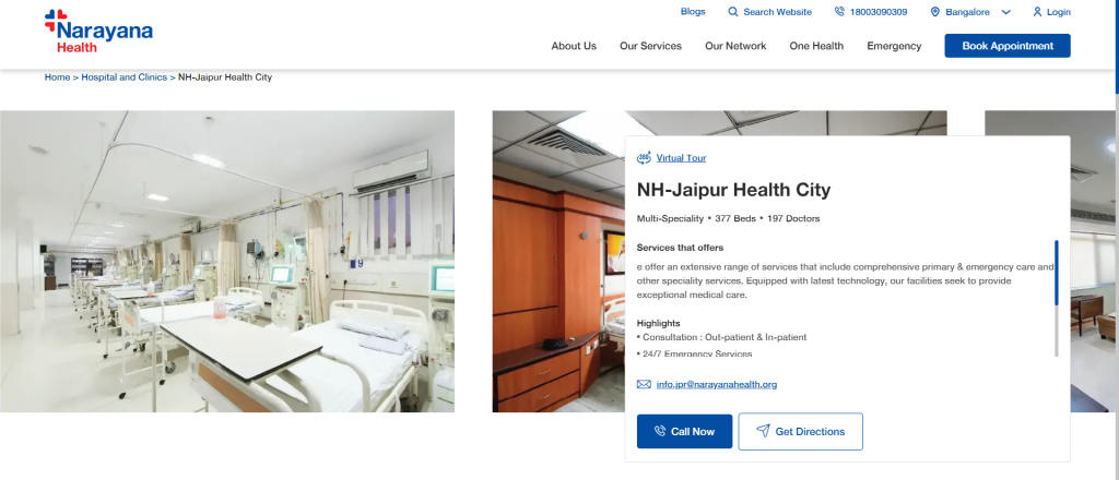 Narayana Multispeciality Cancer  Hospital in Jaipur