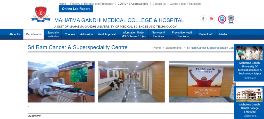 Sri Ram Cancer & Superspeciality Centre in Jaipur