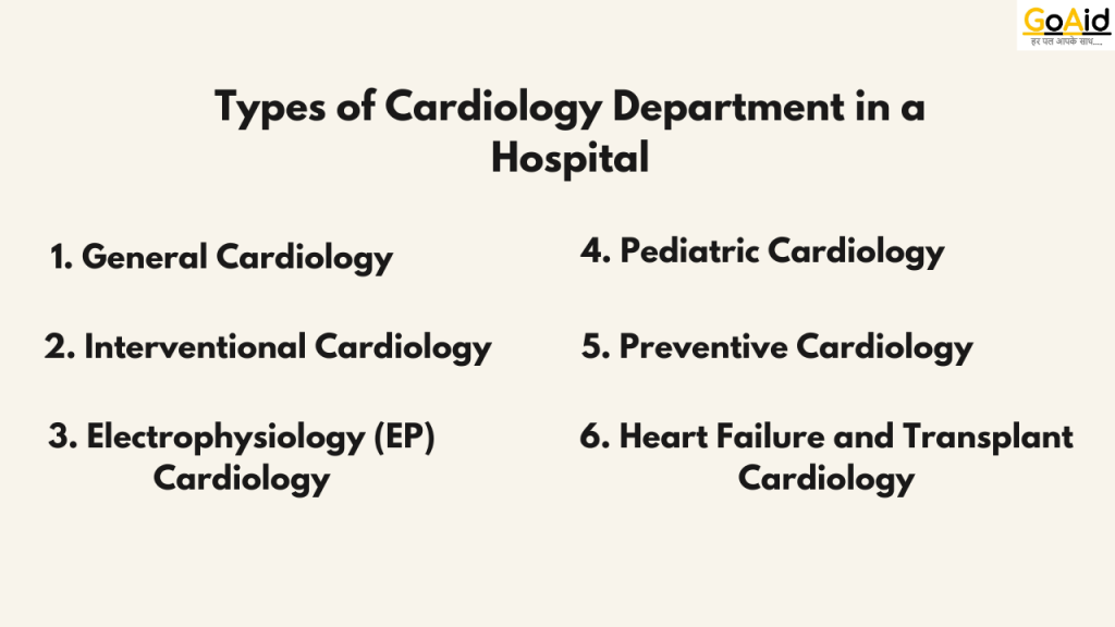 Types of Cardiology Department in a Hospital