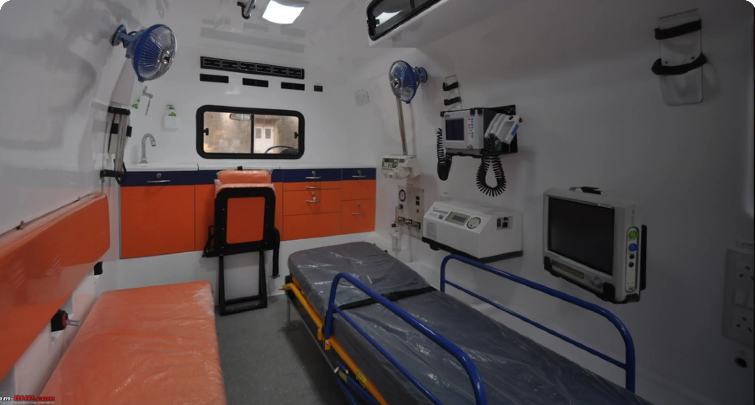 ICU train ambulance service