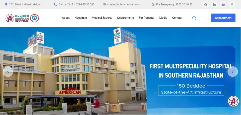 Top 10 Private and Government Hospitals in Rajasthan