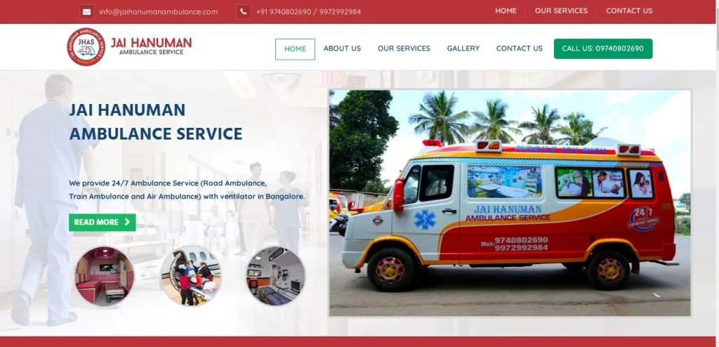 Top 10 Ambulance Service in Bangalore