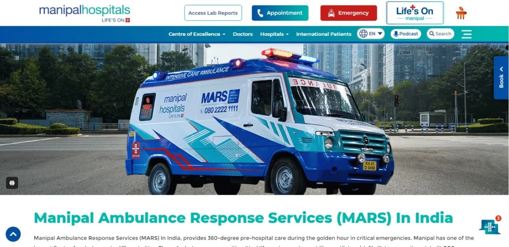 Top 10 Ambulance Service in Bangalore