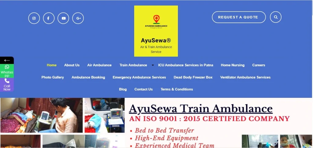 AyuSewa Train Ambulance Service