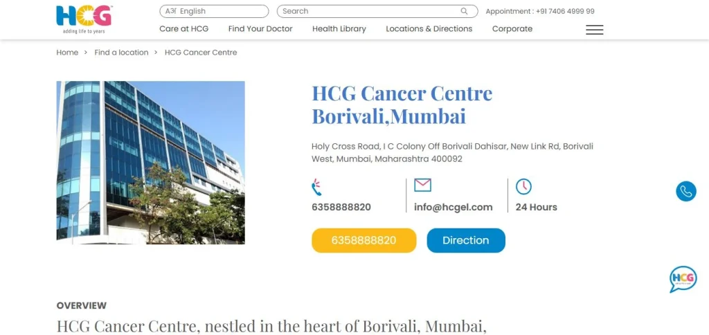 HCG Cancer Hospital