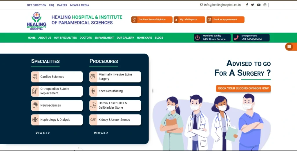 Healing Hospital & Institute Of Paramedical Science