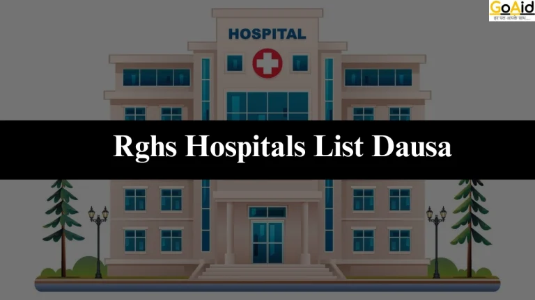 Rghs Hospitals List Dausa