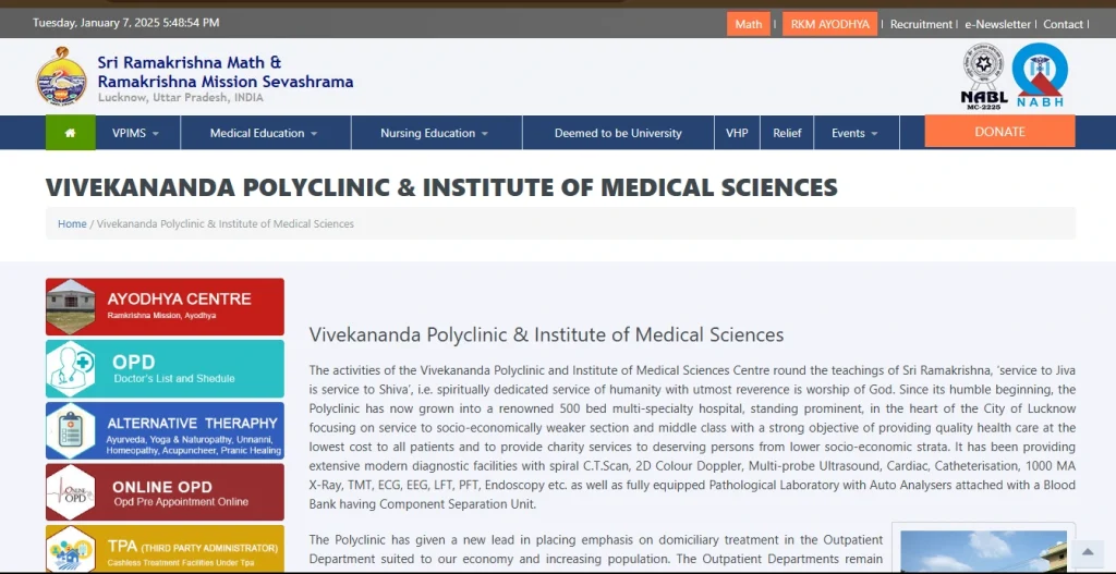 Vivekananda Polyclinic & Institute of Medical Sciences